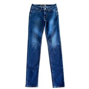 Levi's Revel Demi Curve Skinny Jeans Size 24 Blue Denim Medium Wash